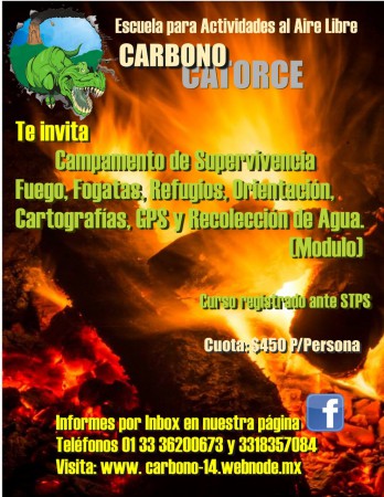 Campamento de supervivencia: Fuegos y fogatas, refugios, orientaciòn, cartografìa, gps y recolecciòn de agua. Mòdulo V. 27 y 28 de Junio 2015